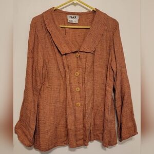 Flax Oversized 100% Linen Blouse